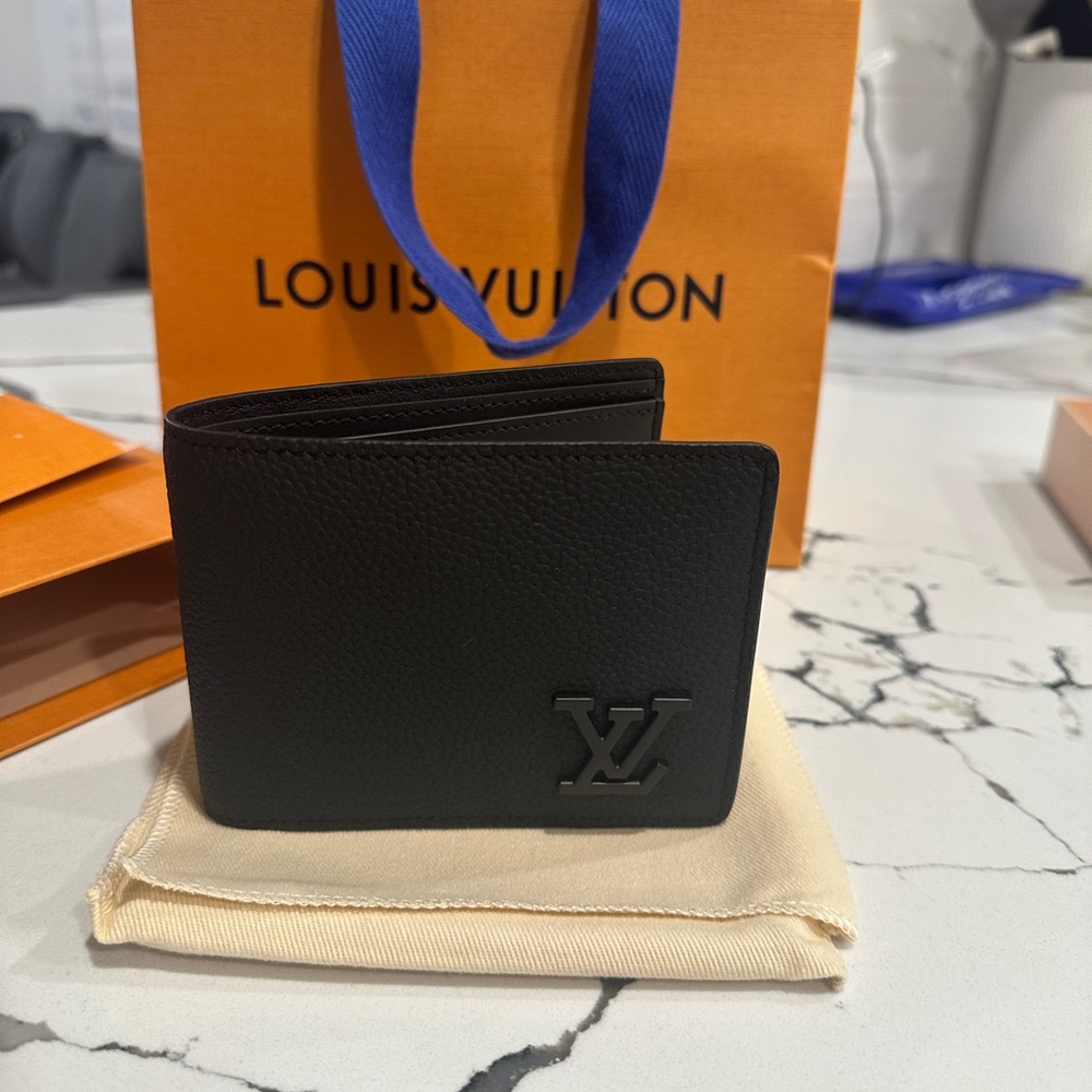 Louis Vuitton Black Leather Wallet